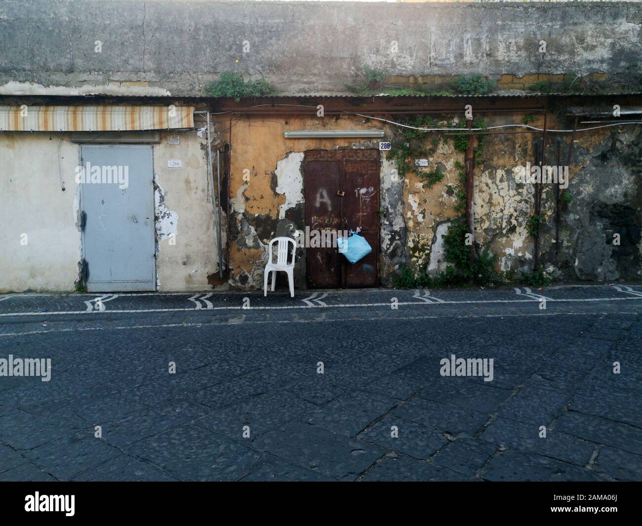 Neapel Stadt verfallen Stock Photo