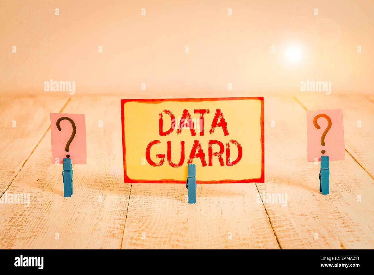 Text sign showing Data Guard. Business photo text analysisage databases ...