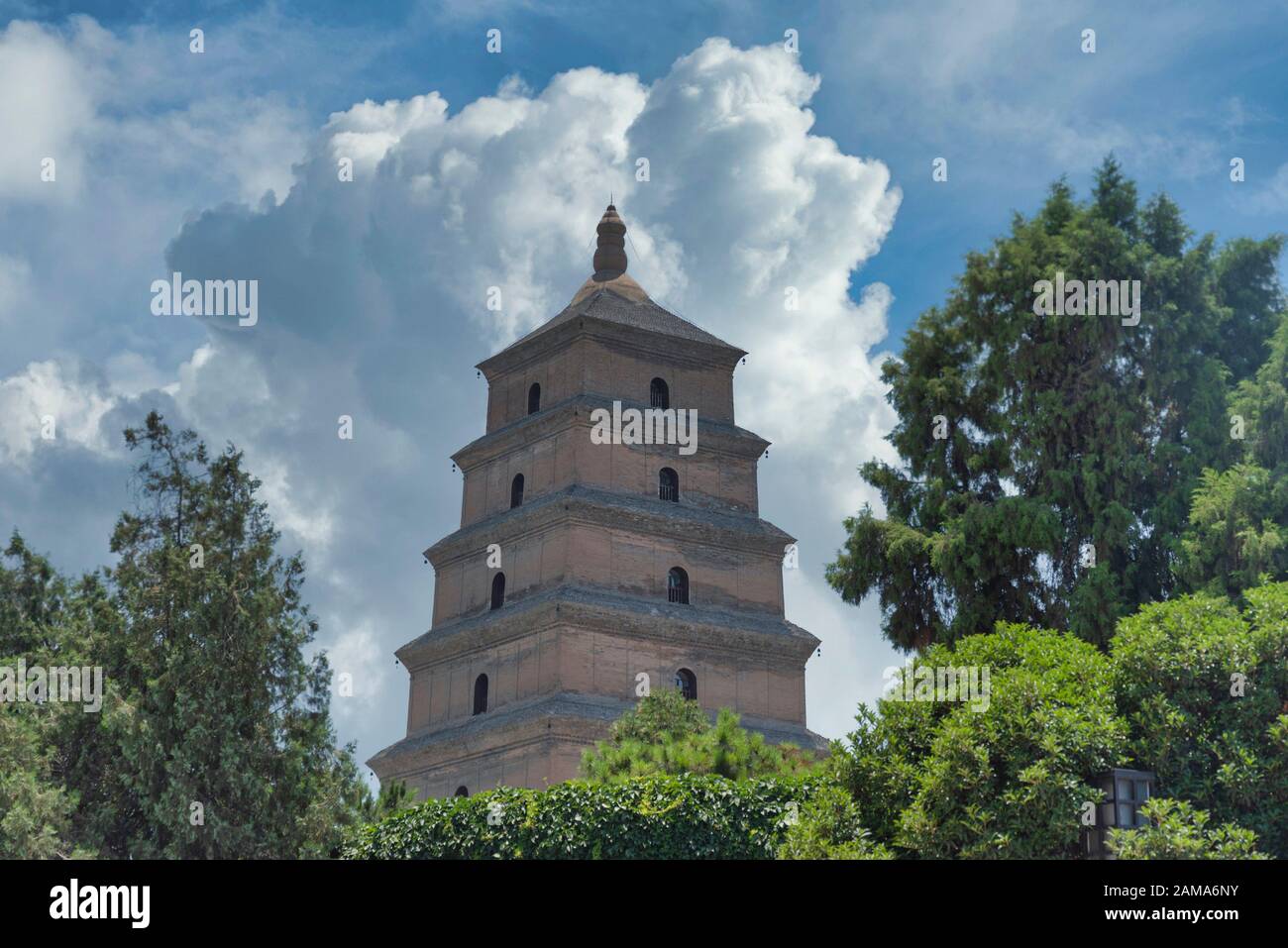 large pagoda of wild geese in Xi'an. The largest monument of Chinese