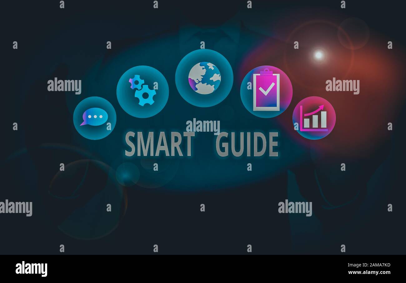 Handwriting text Smart Guide. Conceptual photo used to guide the ...