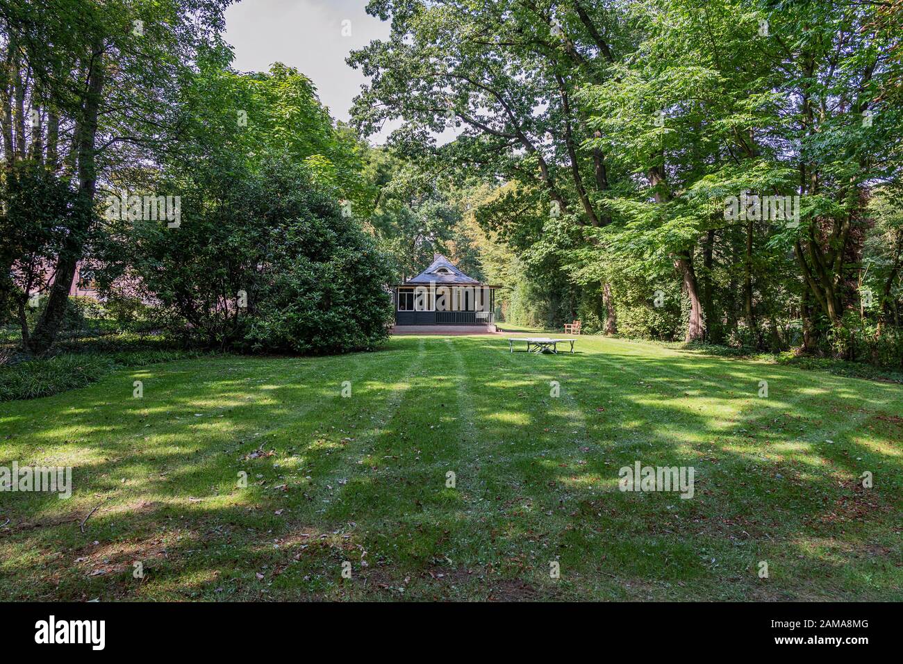 Krefeld View from Park to GardenCabin at Museum House Esters, built