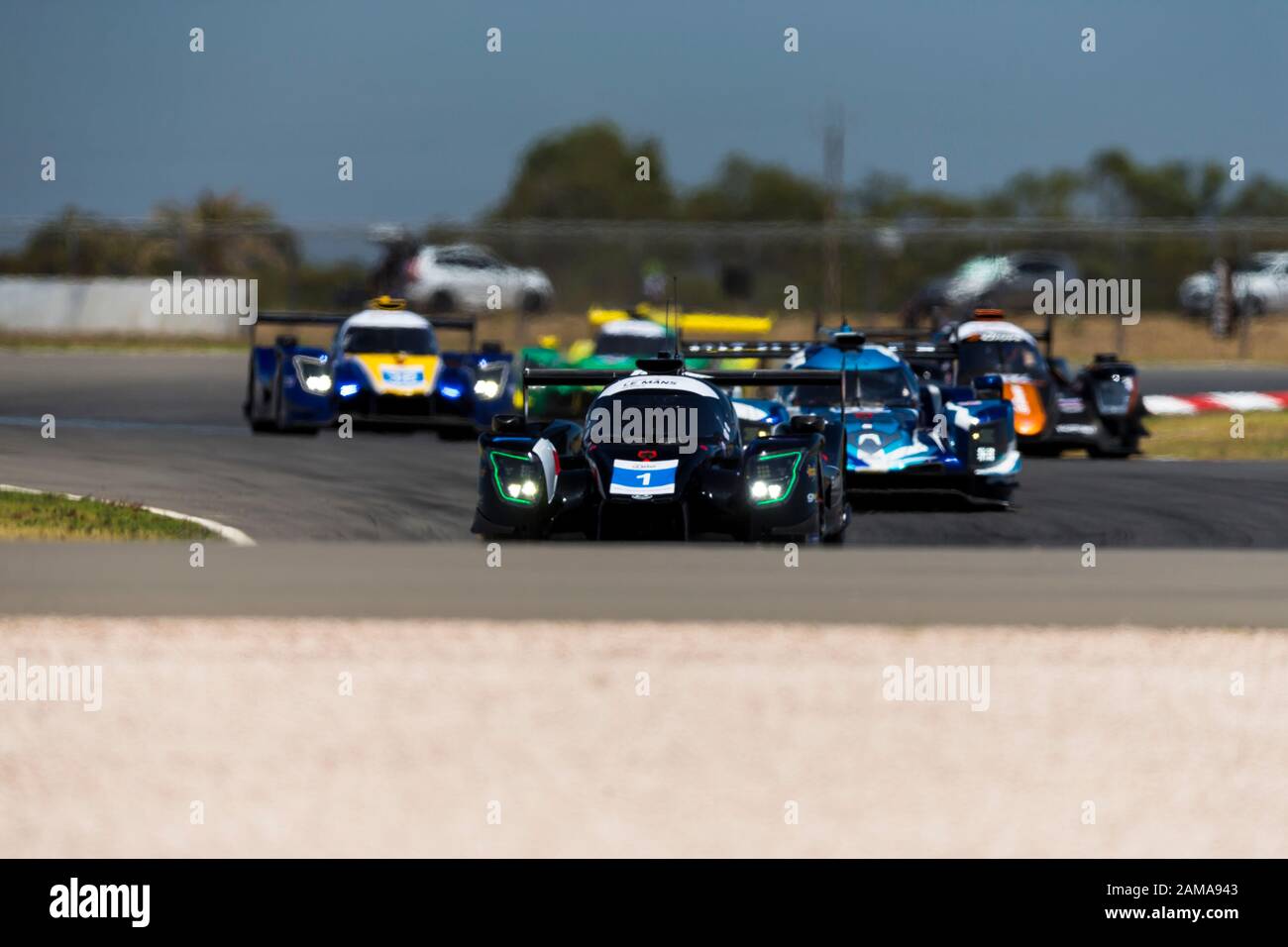 Tailem Bend, Australia. .12th Jan 2020 The Bend Motosport Park, Tailem Bend, South Australia, Australia; Asian Le Mans, 4 Hours of the Bend, Race Day; The start of the race - Editorial Use Credit: Action Plus Sports Images/Alamy Live News Stock Photo