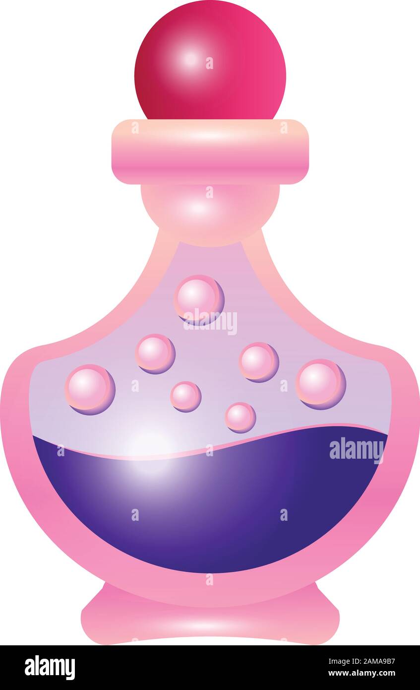 Violet potion icon. Cartoon of violet potion vector icon for web design isolated on white background Stock Vector