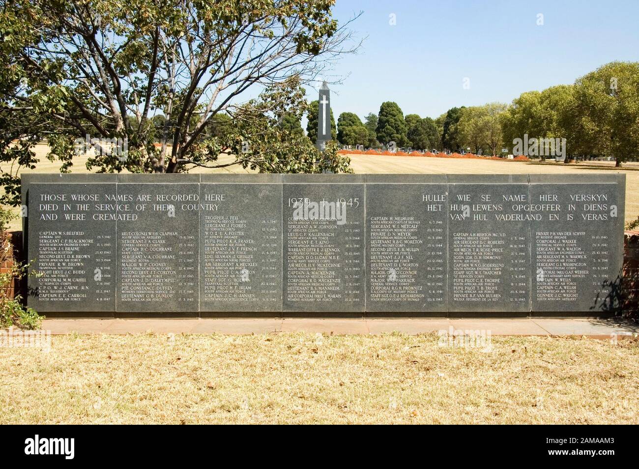 JOHANNESBURG; SOUTH AFRICA APRIL 2; 2007 A memorial plaque, for
