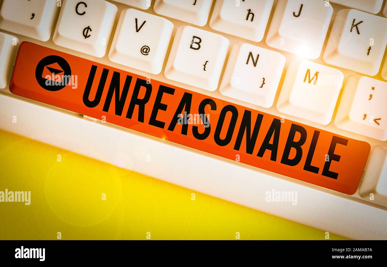 Unreasonable behavior hi-res stock photography and images - Alamy
