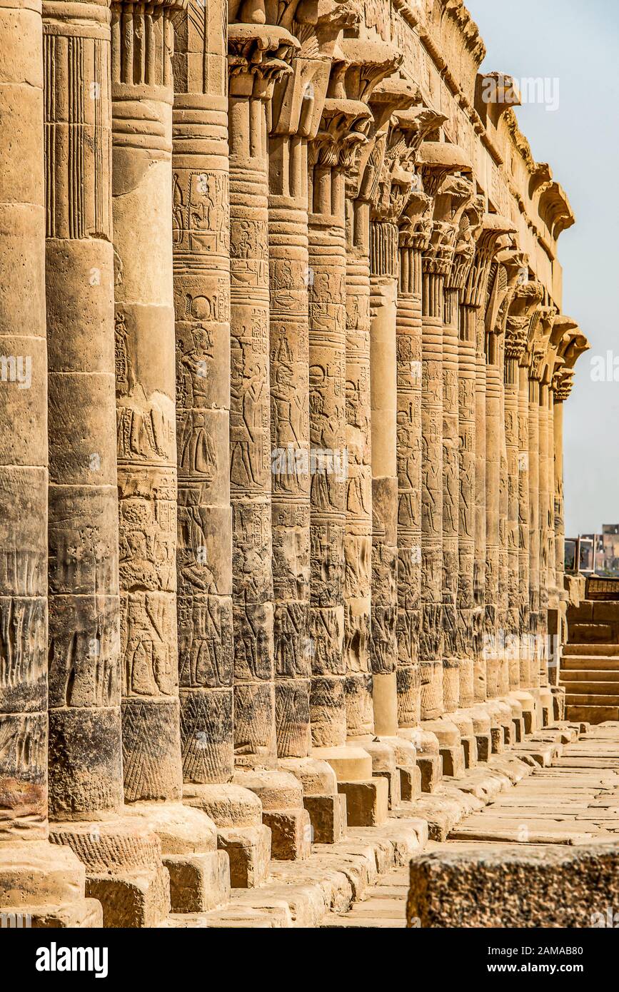 The Temple of Isis, Philae, Agilkia Island, Laker Nasser, …