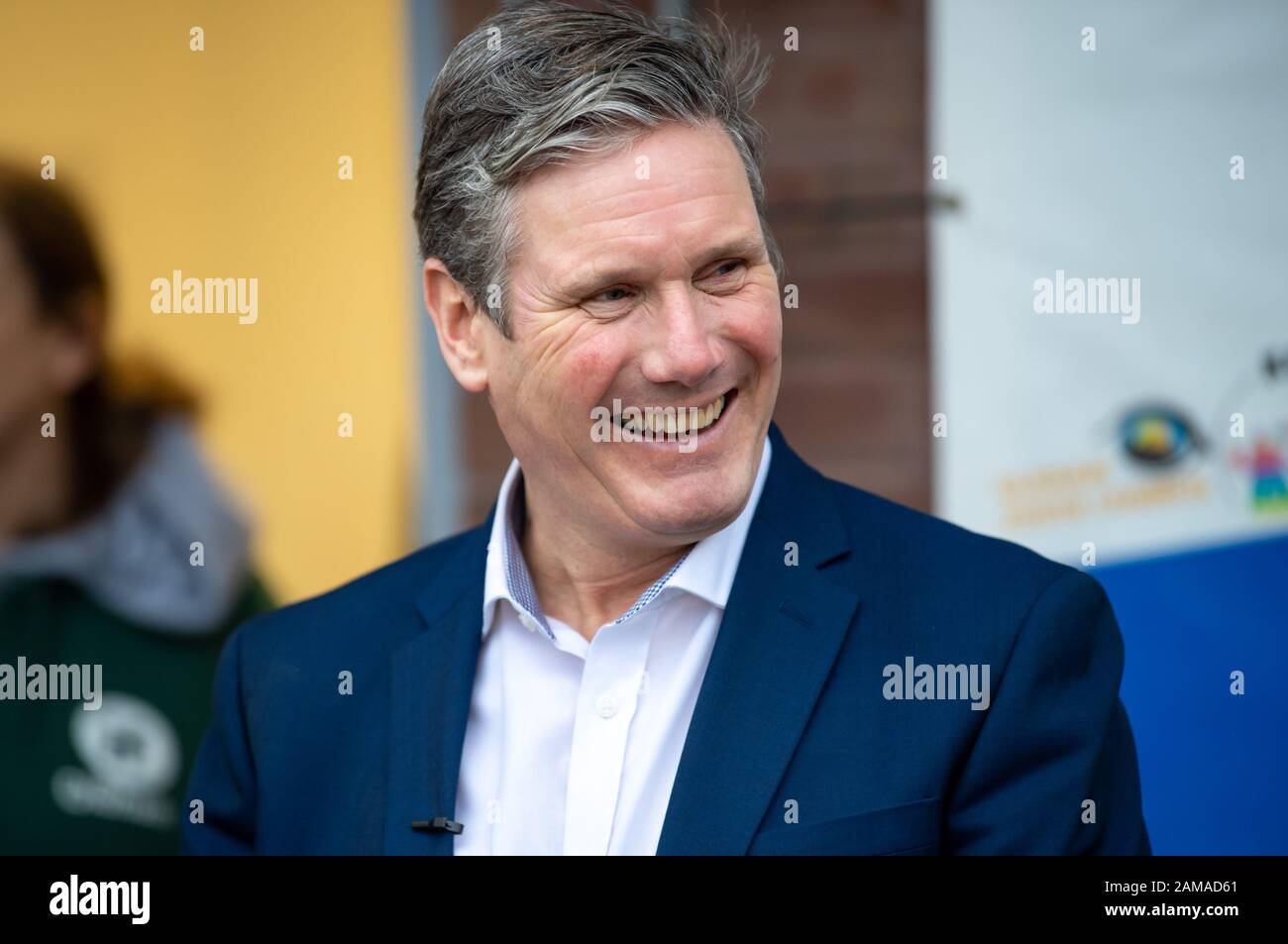Labour MP Sir Keir Starmer on visit to Primrose Bank Community Centre, Oldham 11th January 2020. Stock Photo