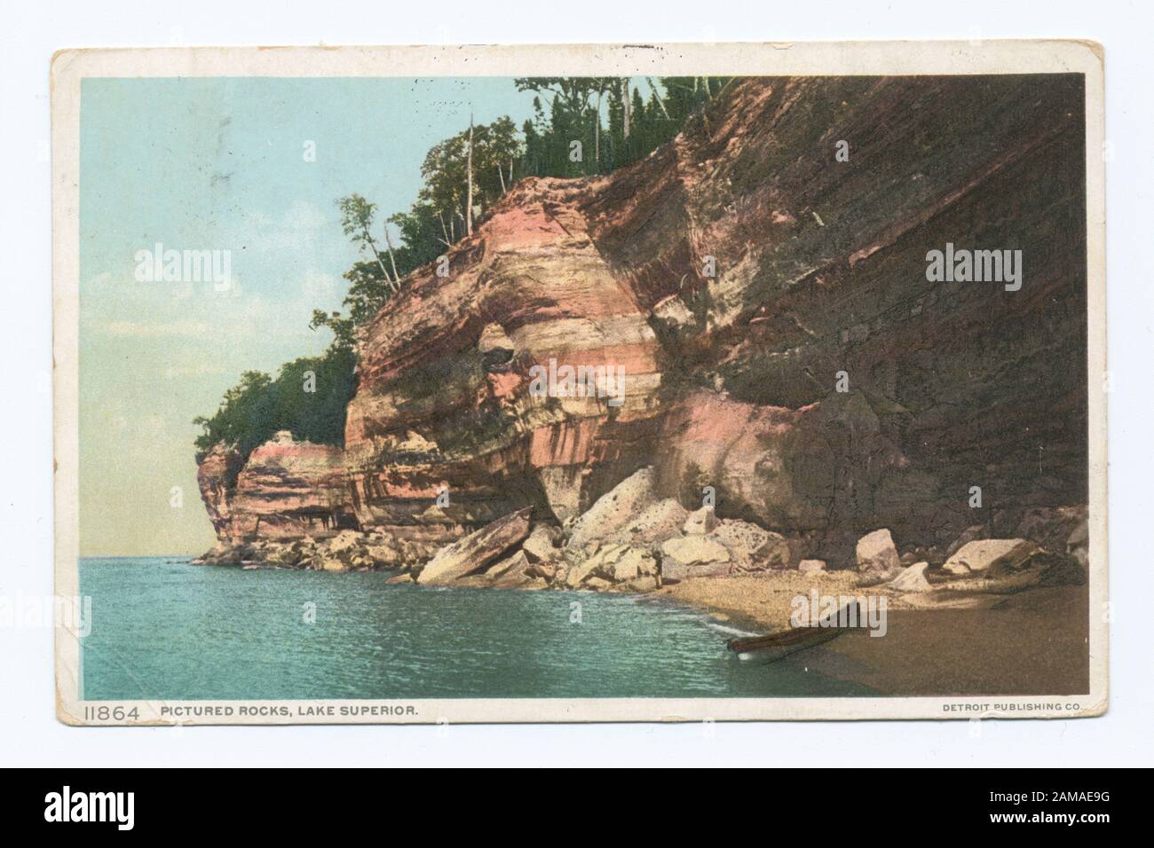 Pictured Rocks, Lake Superior, Michigan Postcard series number: 11864 ...