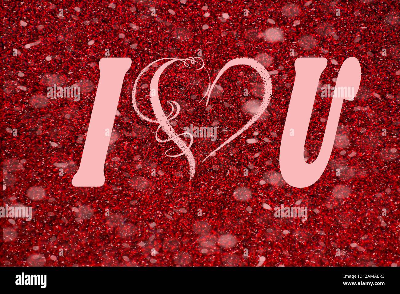 red background with text for valentine day Stock Photo - Alamy