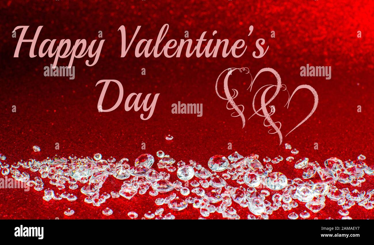 red background with text for valentine day Stock Photo - Alamy