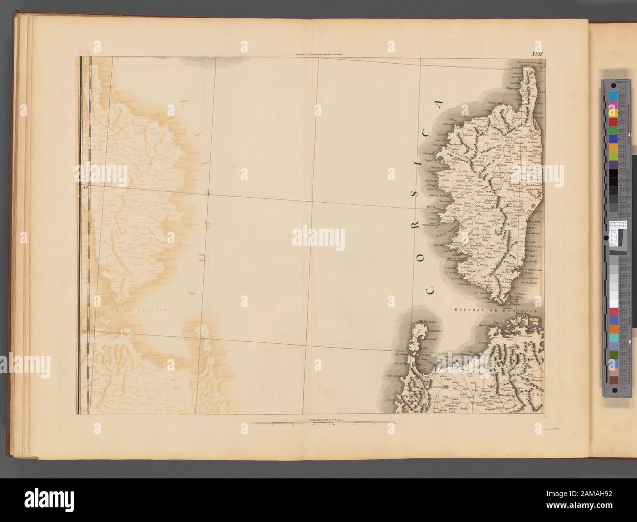 Plate XVII- A general map of the empire of Germany, Holland, the  Netherlands, Switzerland, the Grisons, Italy, Sicily, Corsica, and Sardinia  Published 4th June 1800 by J. Stockdale, Piccadilly.; Plate XVII: A