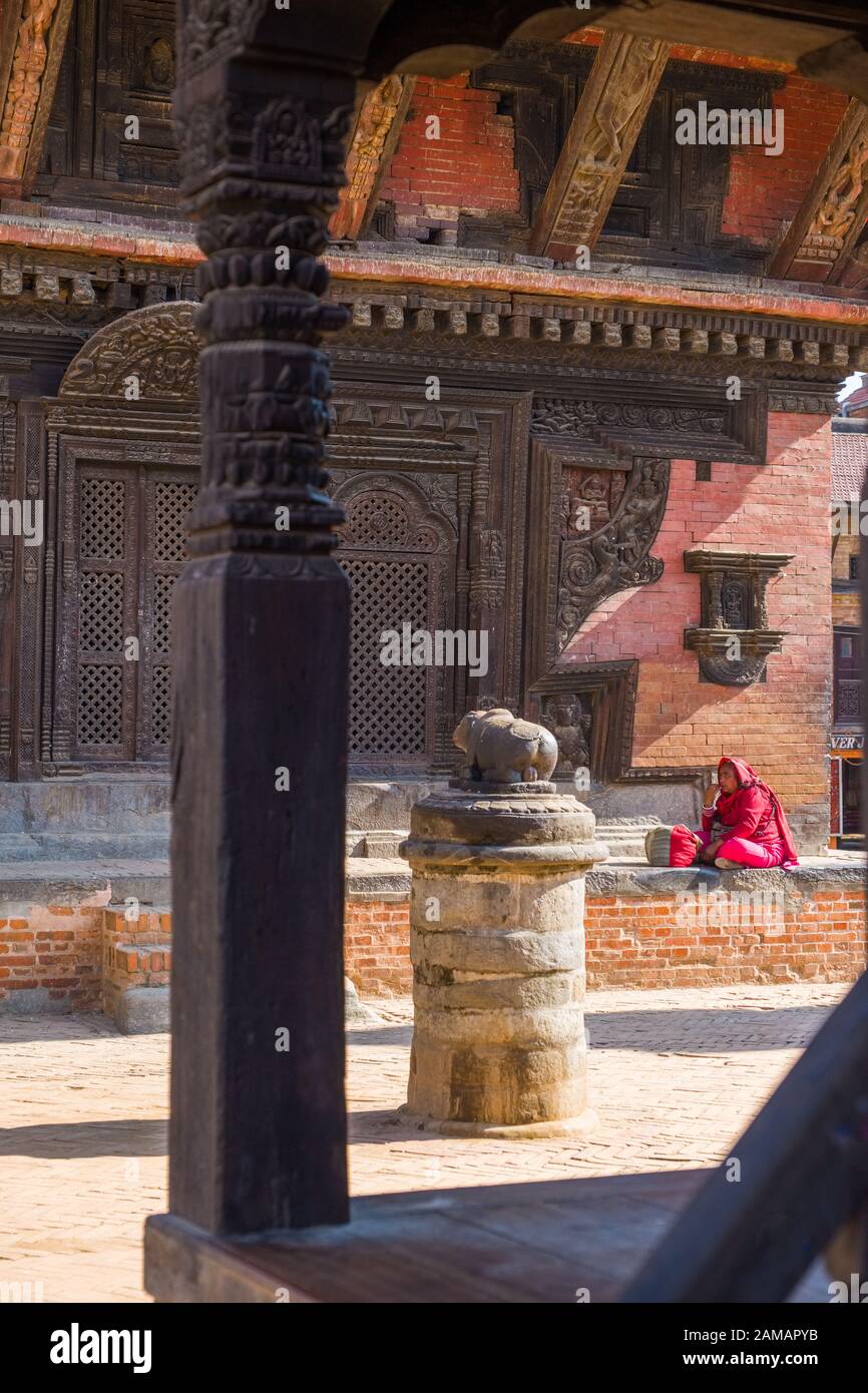 Bhaktapur Durbar Square, Katmandu valley, Nepal Stock Photo