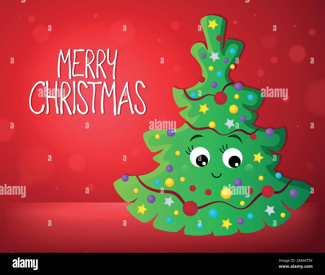 Merry Christmas composition image 1 - eps10 vector illustration Stock ...