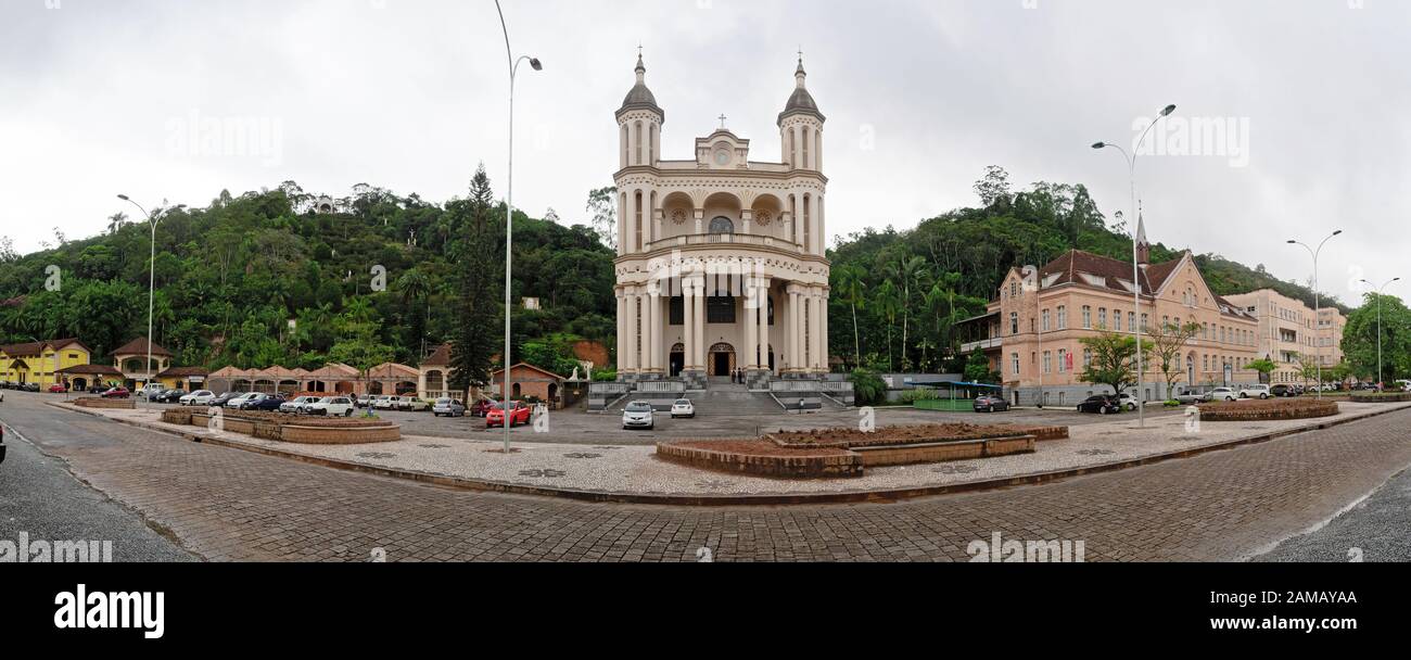 Brusque, Santa Catarina, BraziL: parish church of San Luis Gonzaga Stock Photo