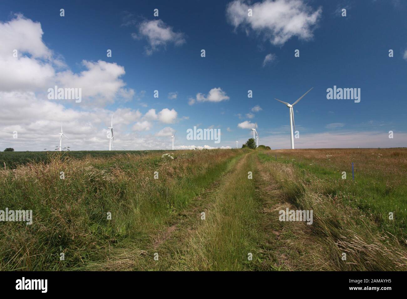 Wind turbine, renewable energy Stock Photo