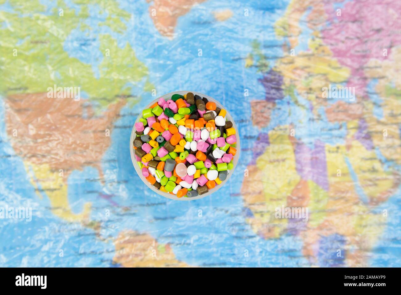 Sectional Air Map Made Of Plastic