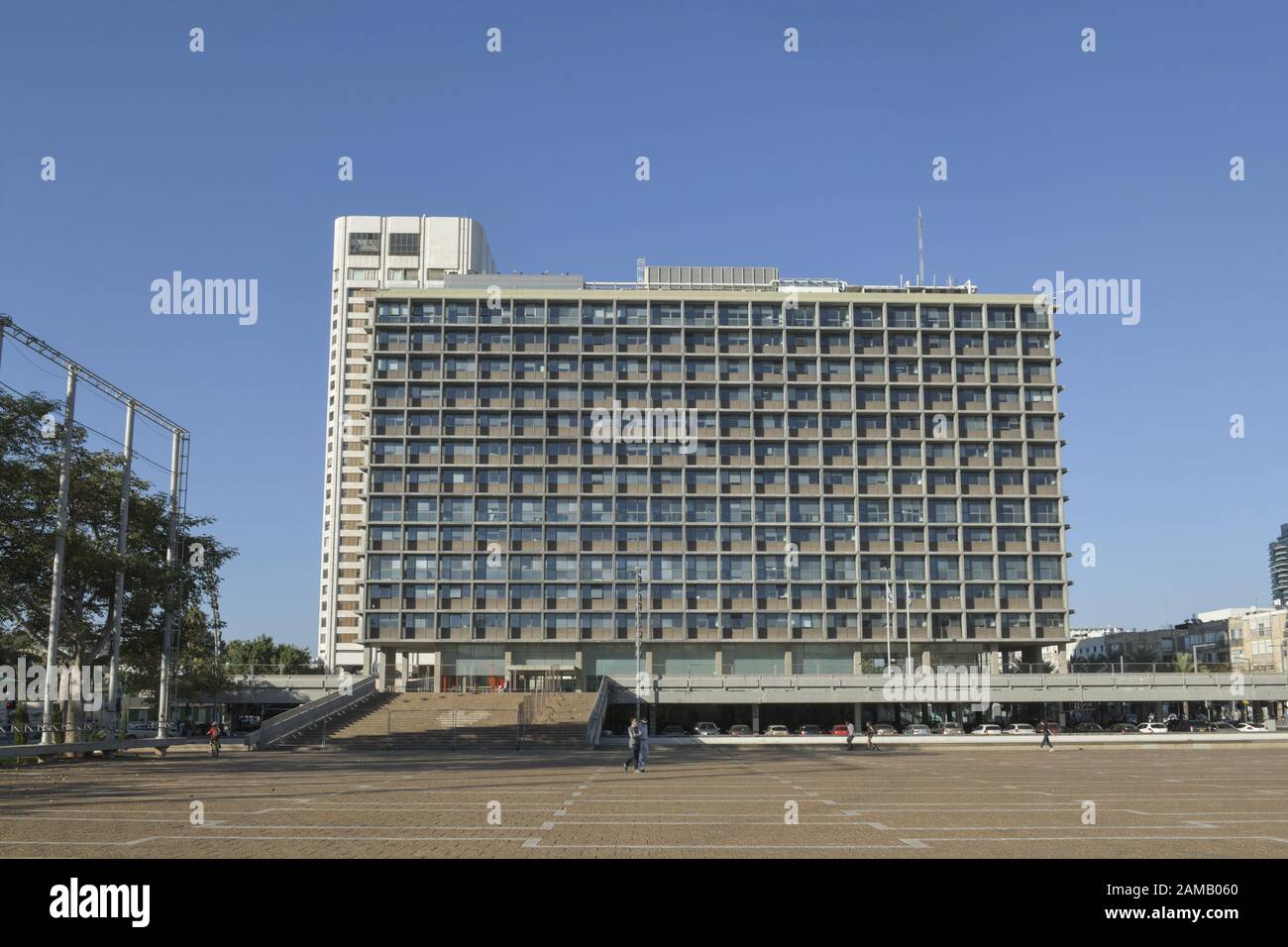 Städtisches Rathaus, Izhak Rabin Square, Tel Aviv, Israel Stock Photo