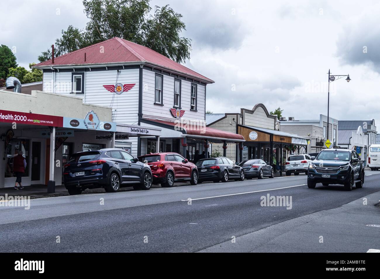 Greytown high street, Wairarapa, New Zealand Stock Photo Alamy