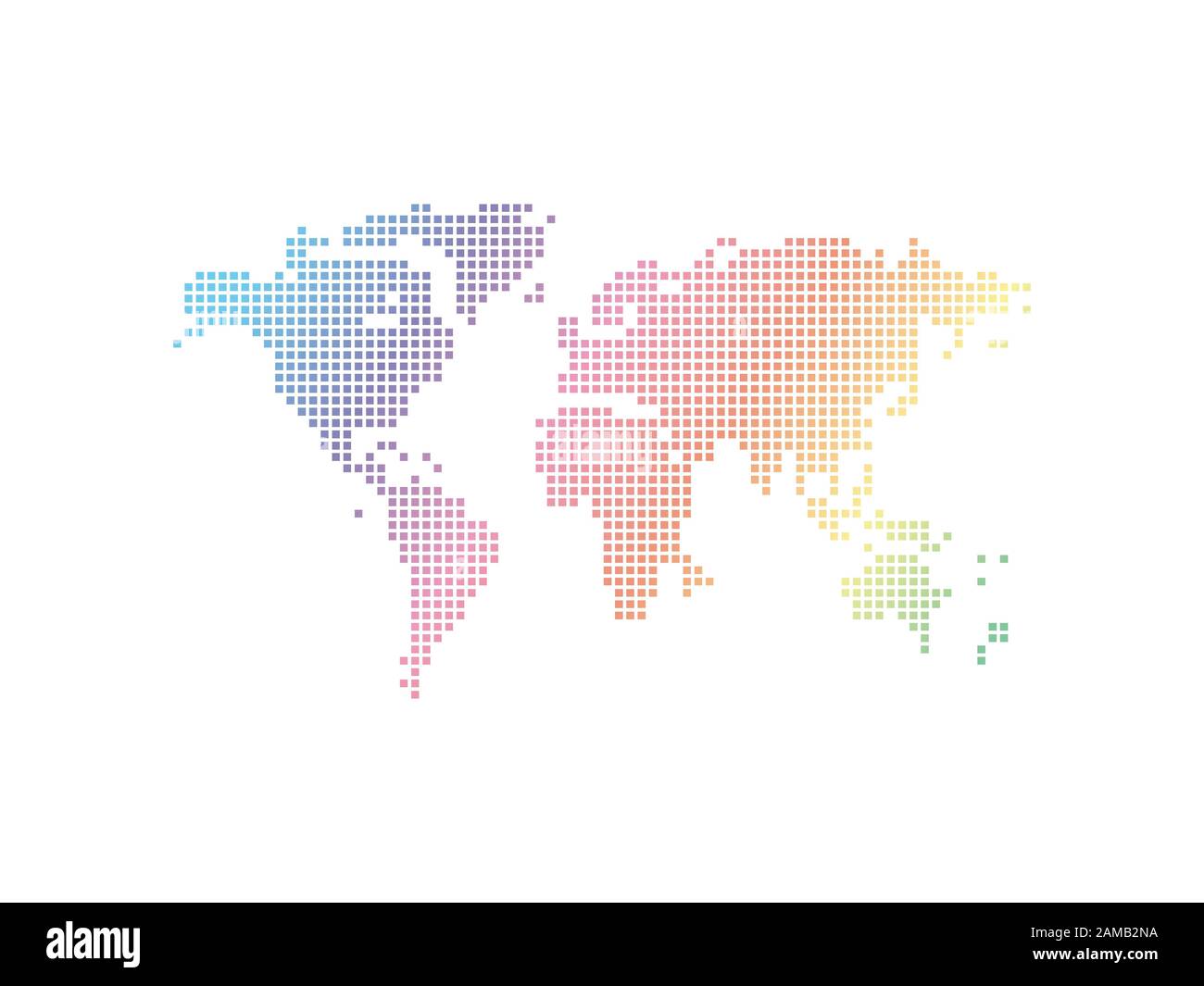 Vector abstract world map Stock Vector