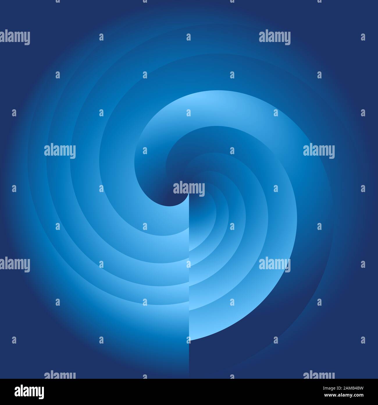 Blue Twirls Bubble main image 0