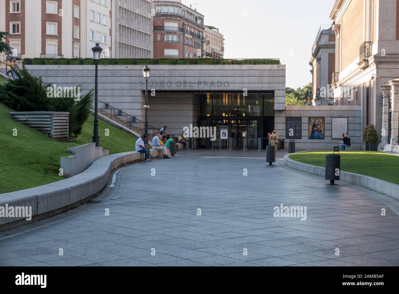 The entrance to the Prado Museum in Madrid, Spain Stock Photo