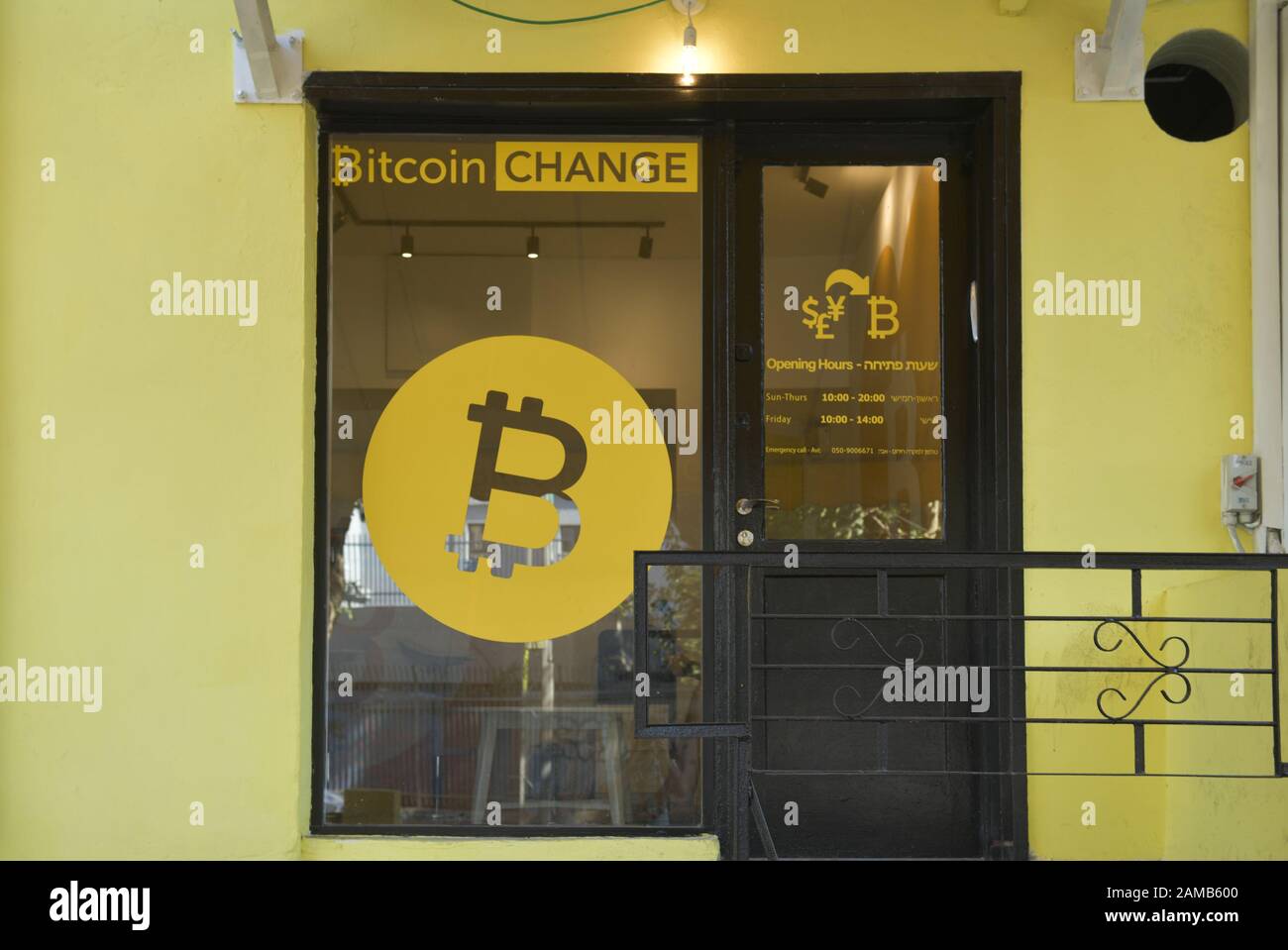 Bitcoin Change, Tel Aviv, Israel Stock Photo - Alamy