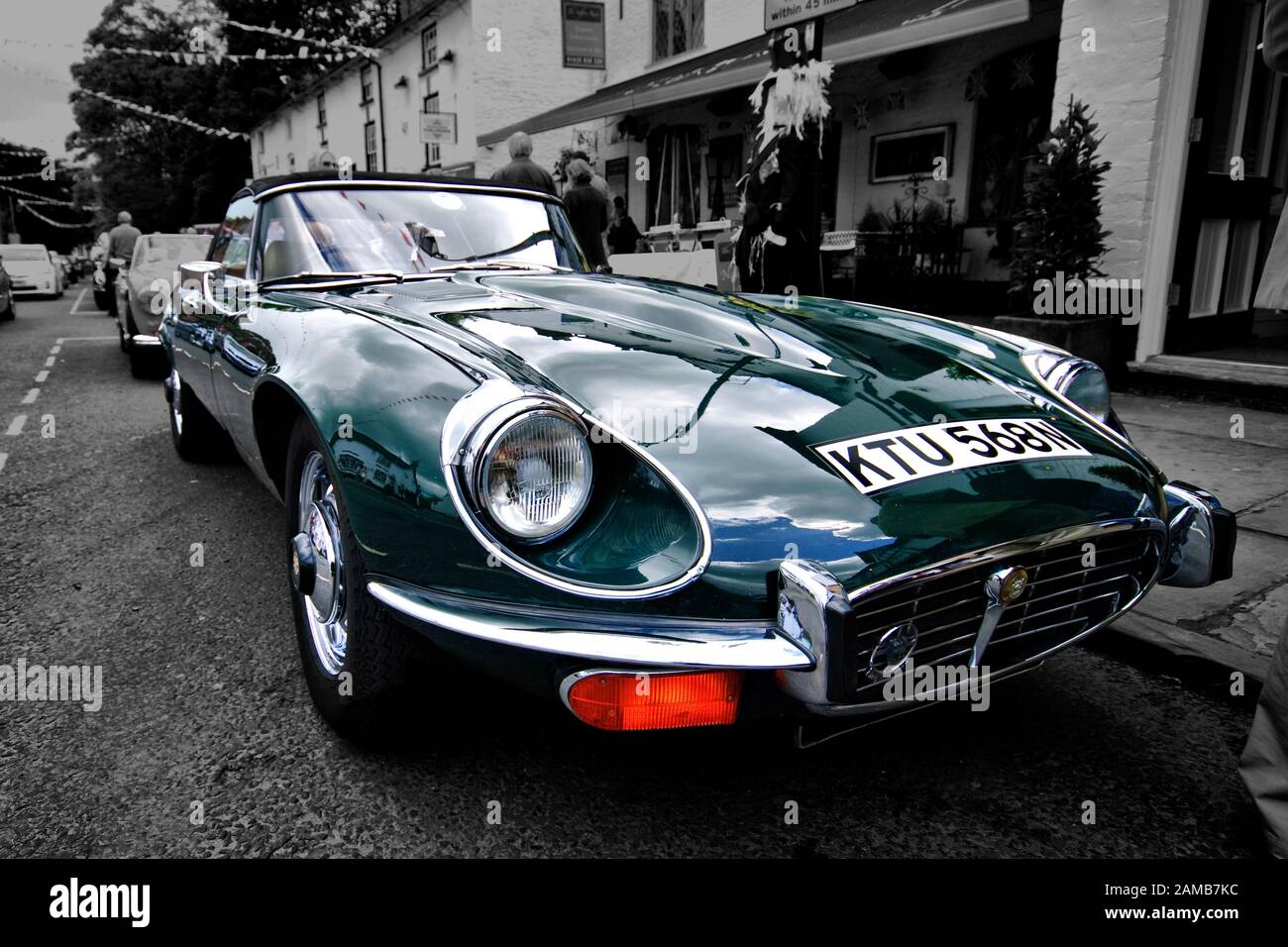 E Type Jaguar Stock Photo