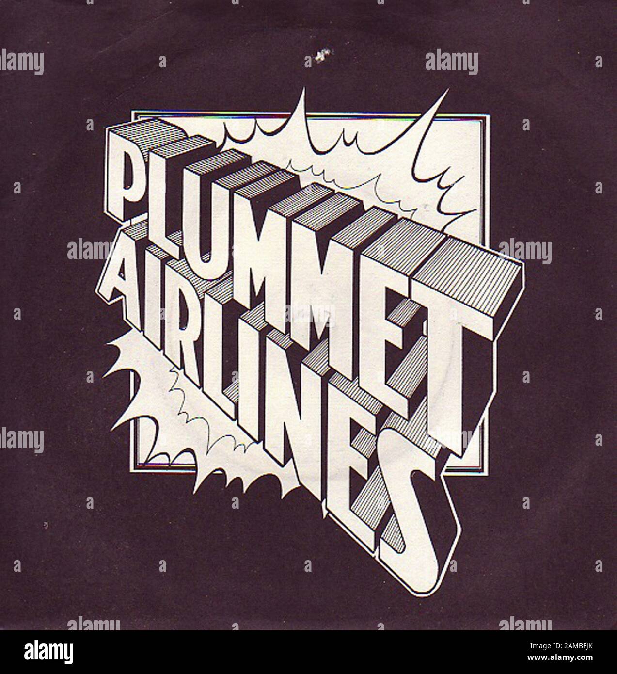 Plummet Airlines - Silver Shirt -  Classic vintage rock 7'' vinyl album Stock Photo