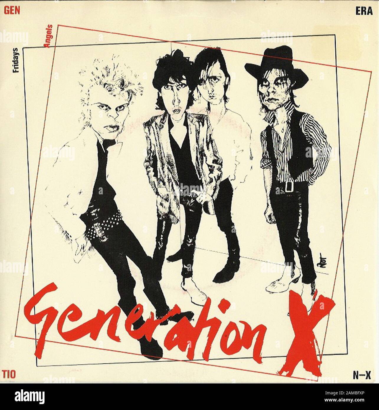Generation X - Fridays Angels -  Classic vintage rock 7'' vinyl album Stock Photo