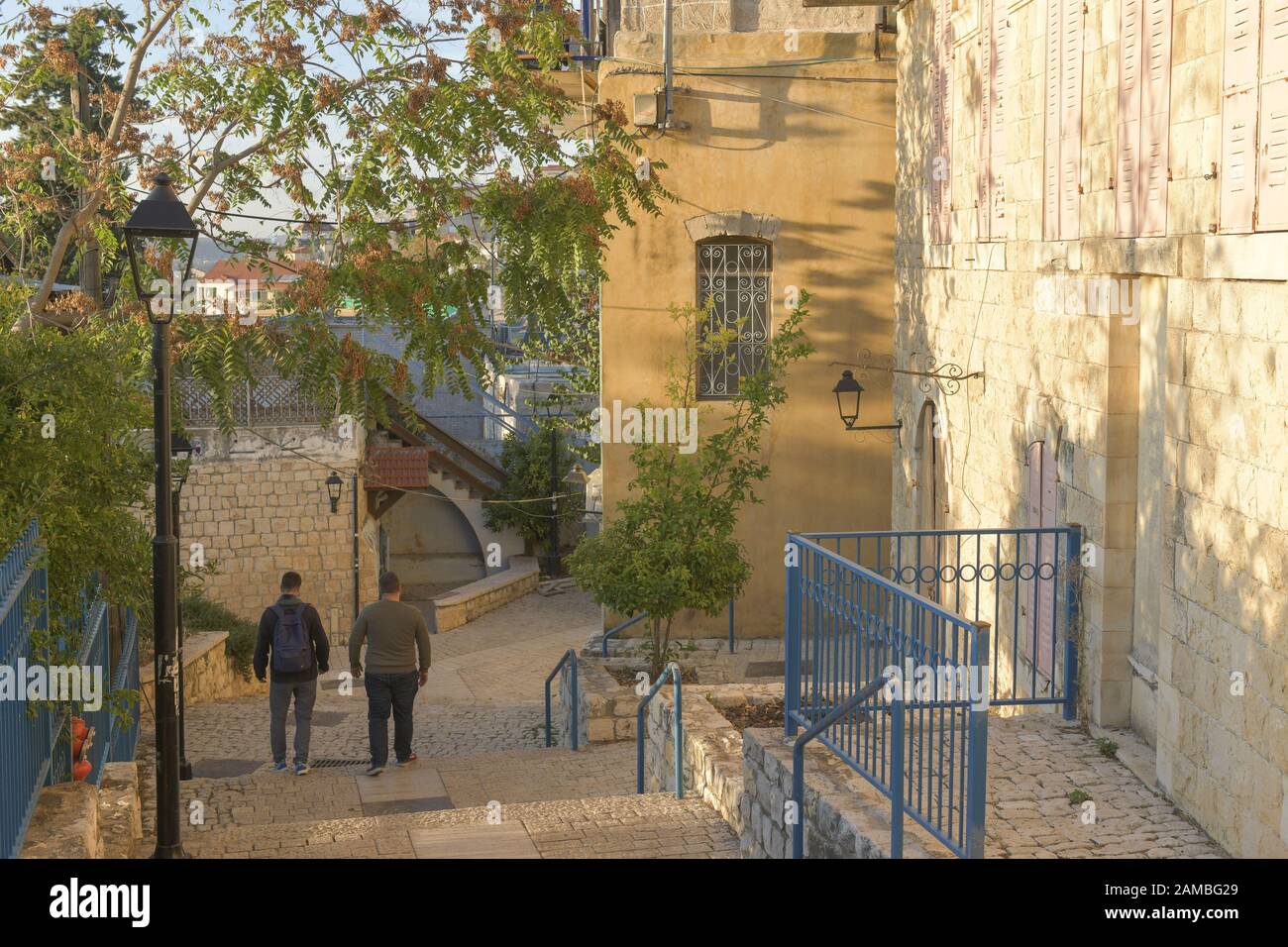 Menschen, Gassen, Altstadt, Safed, Israel Stock Photo