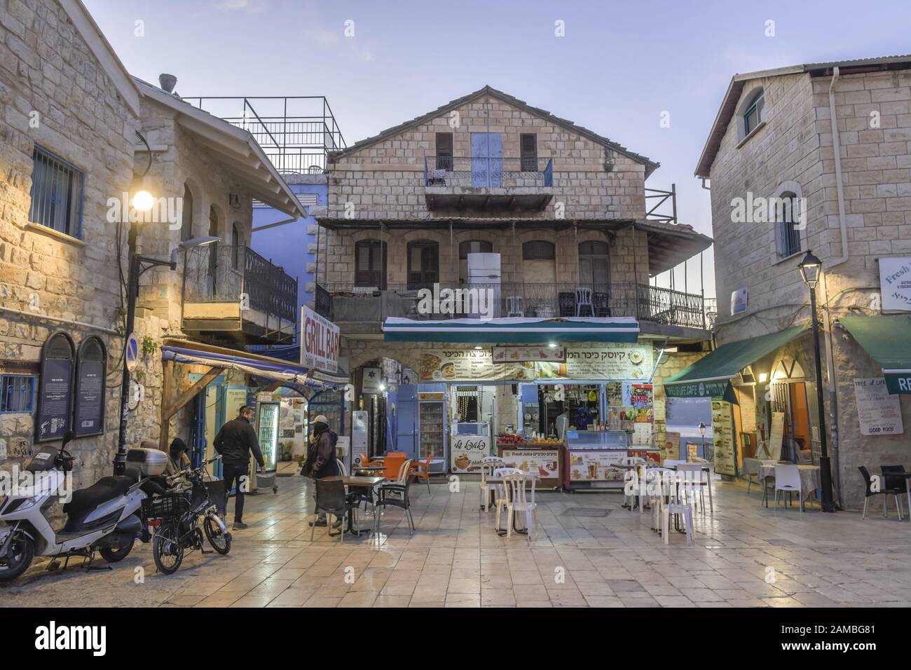 Straßenszene, Altstadt, Safed, Israel Stock Photo