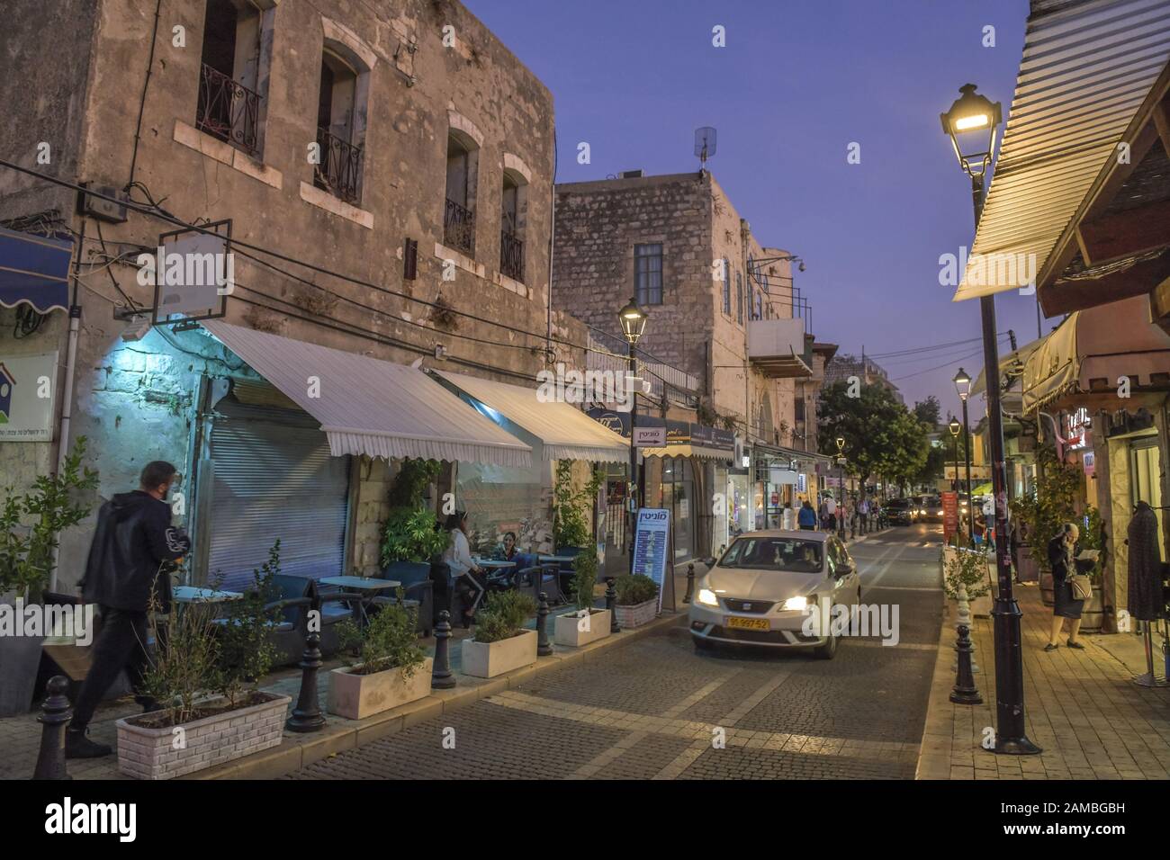 Straßenszene, Altstadt, Safed, Israel Stock Photo