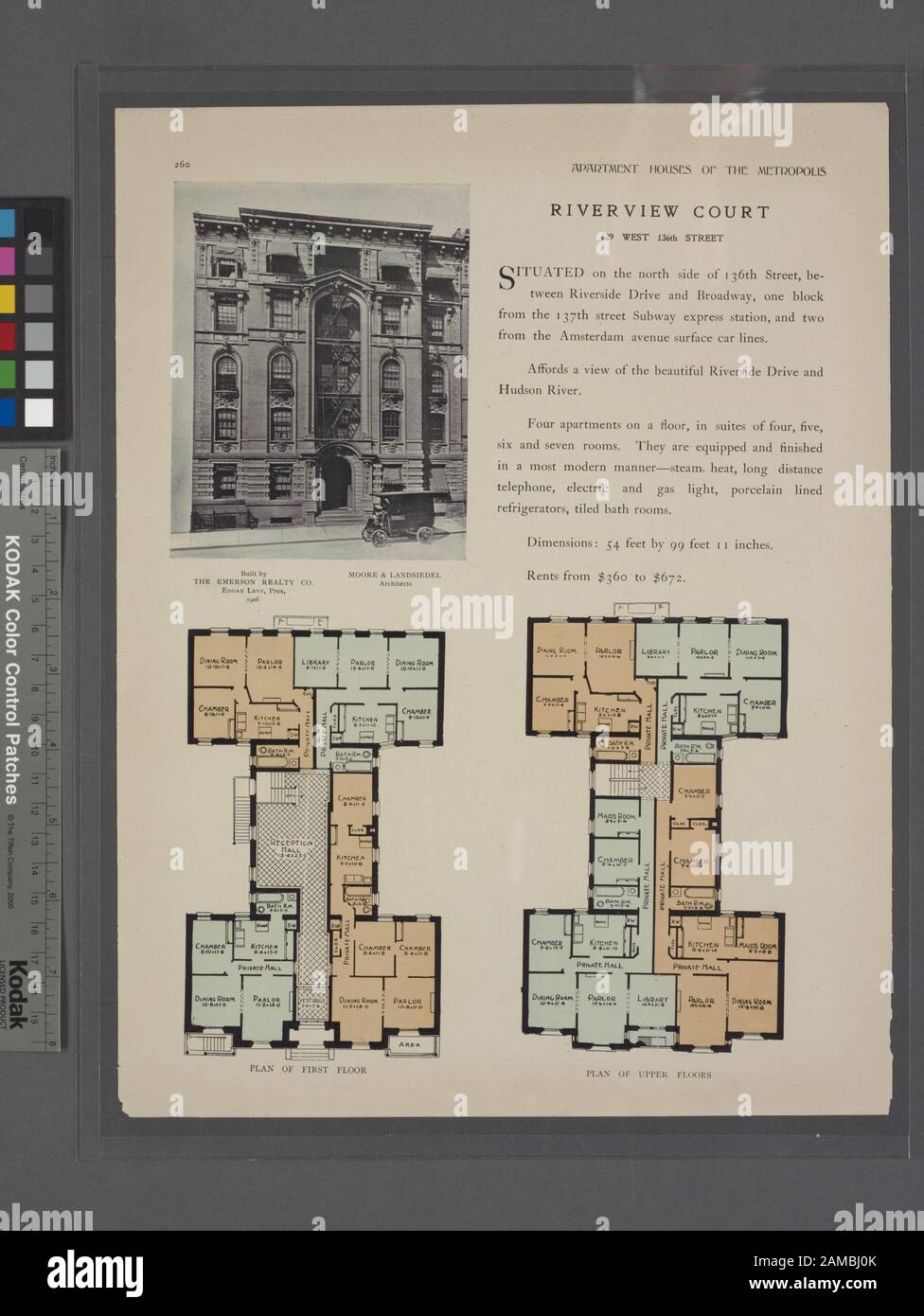 Riverview Court 629 West 136th Street Plan Of First Floor Plan