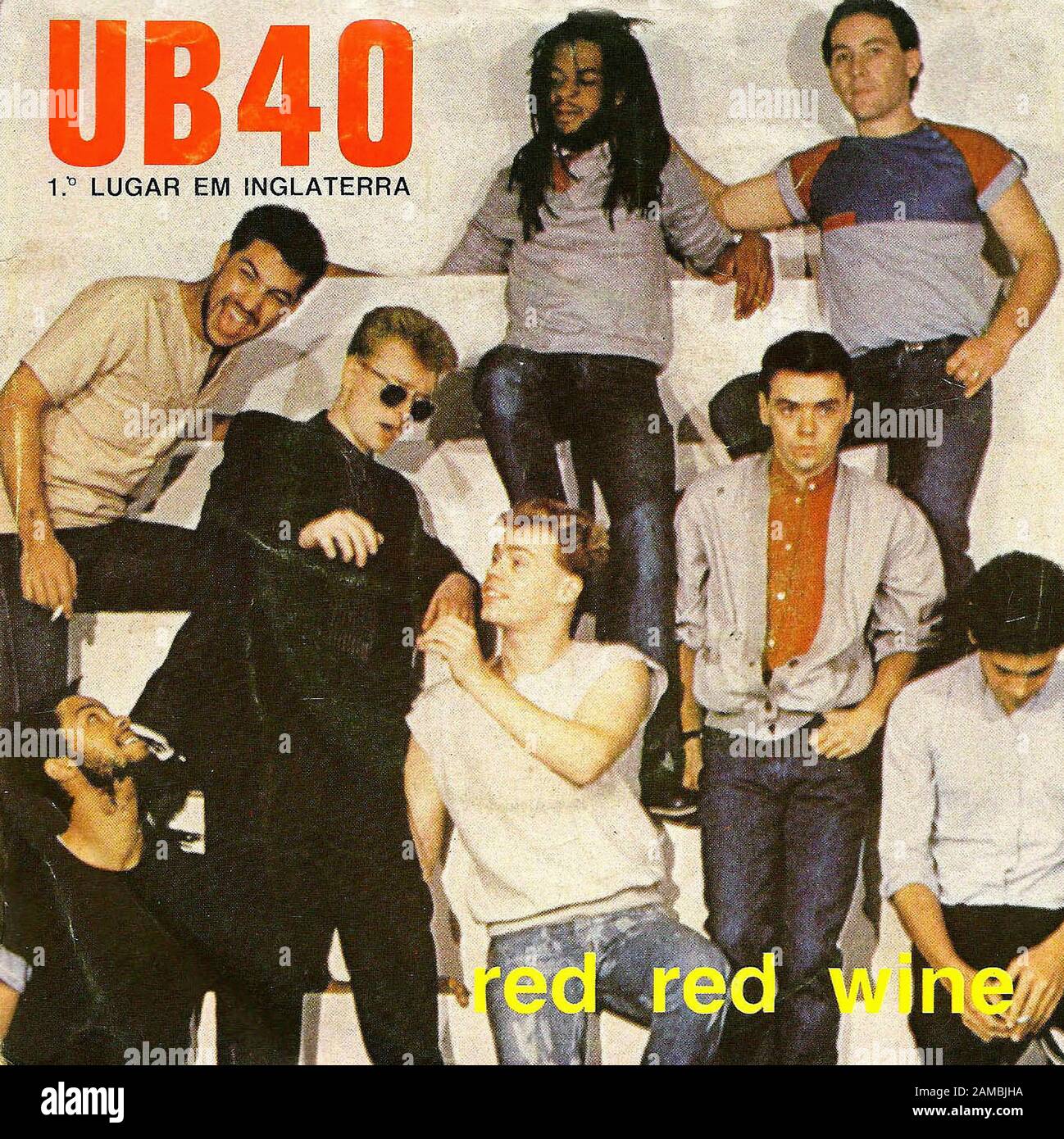 UB40 Red Wine - Classic vintage vinyl album Stock Photo