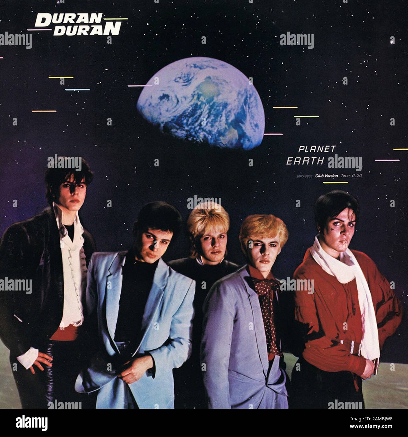 Duran Duran Earth Classic vintage vinyl album Stock Photo