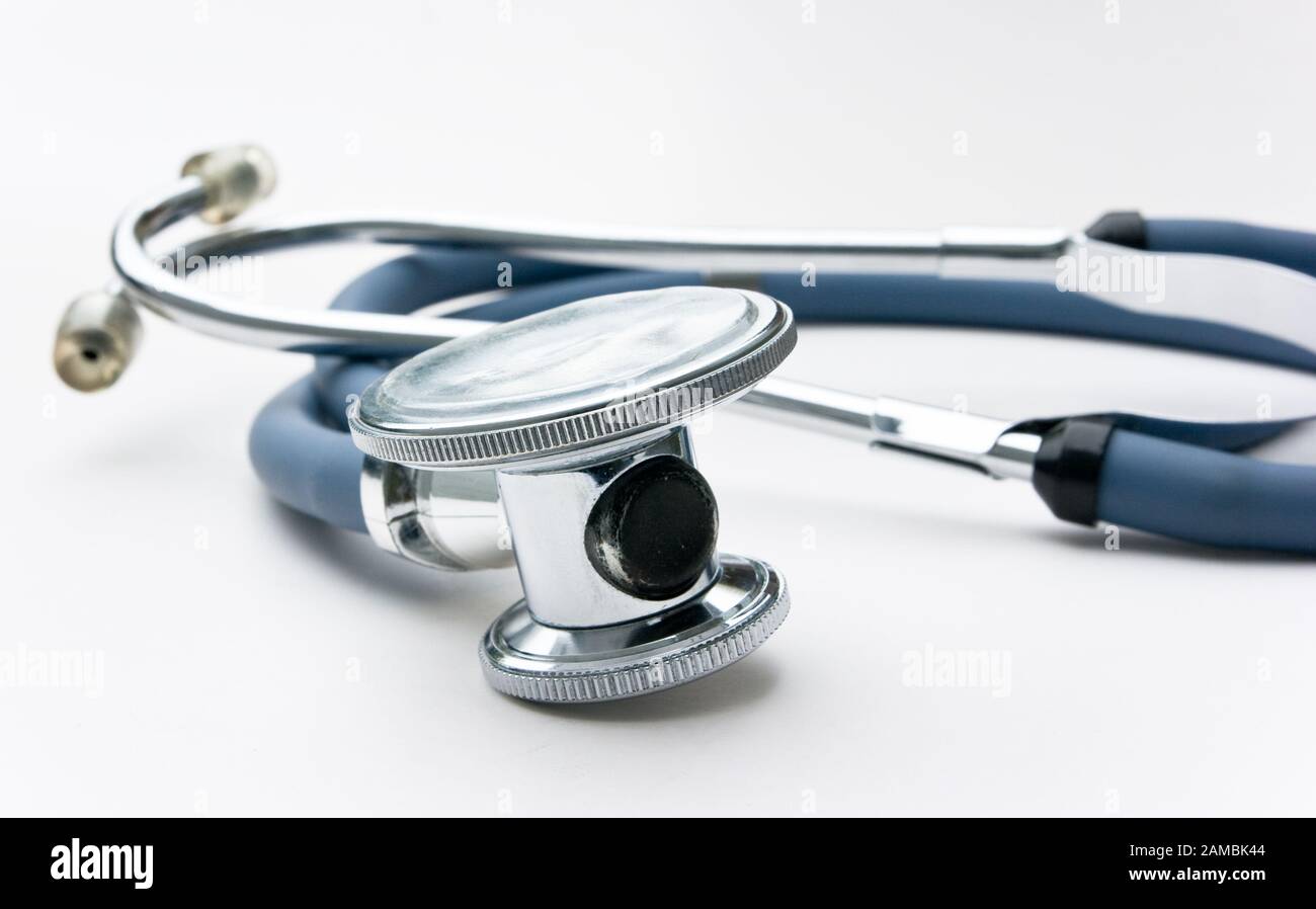 stethoscope is an acoustic medical device for auscultation Stock Photo