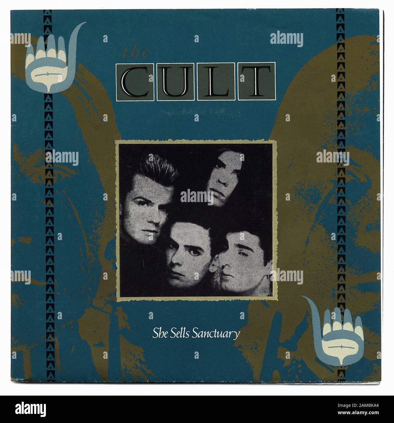 The Cult - She Sells Sanctuary - Classic vintage vinyl album Stock