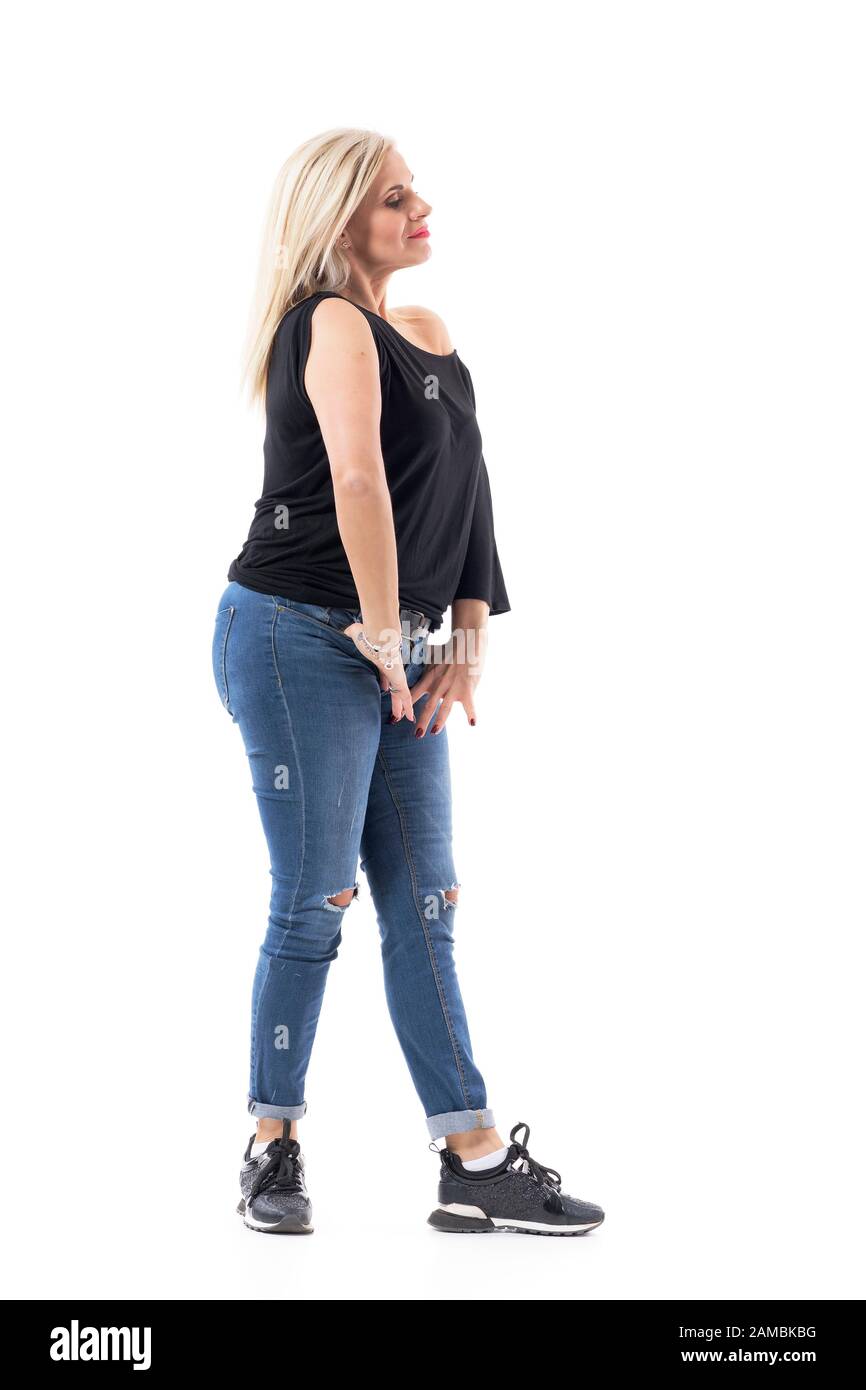 Mature curvy woman hi-res stock photography and images - Alamy