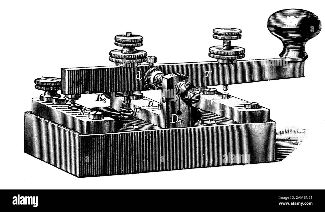 Morse key 19th century hi-res stock photography and images - Alamy