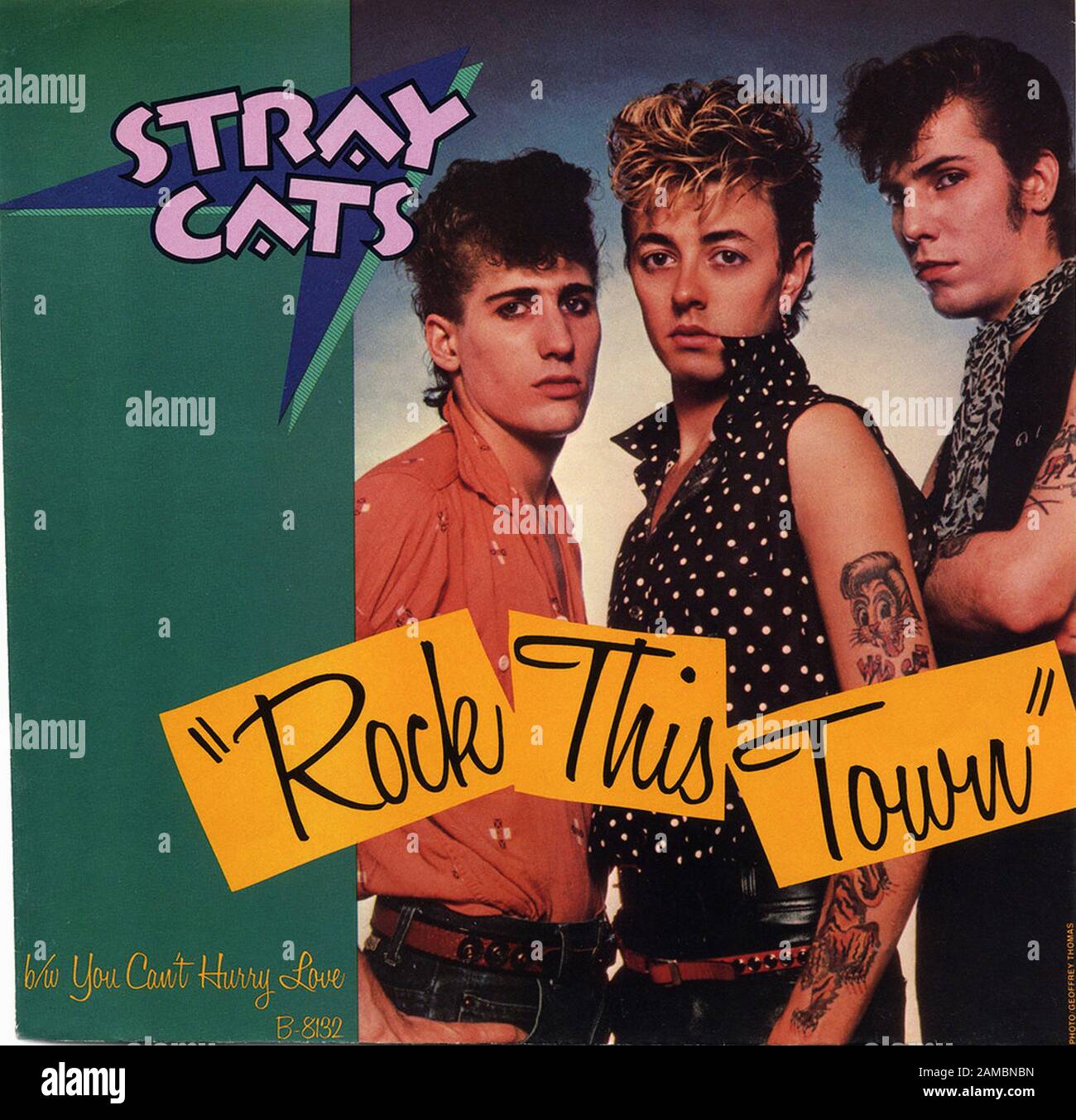 Stray Cats Rock This Town Classic Vintage Vinyl Album Stock Photo Alamy