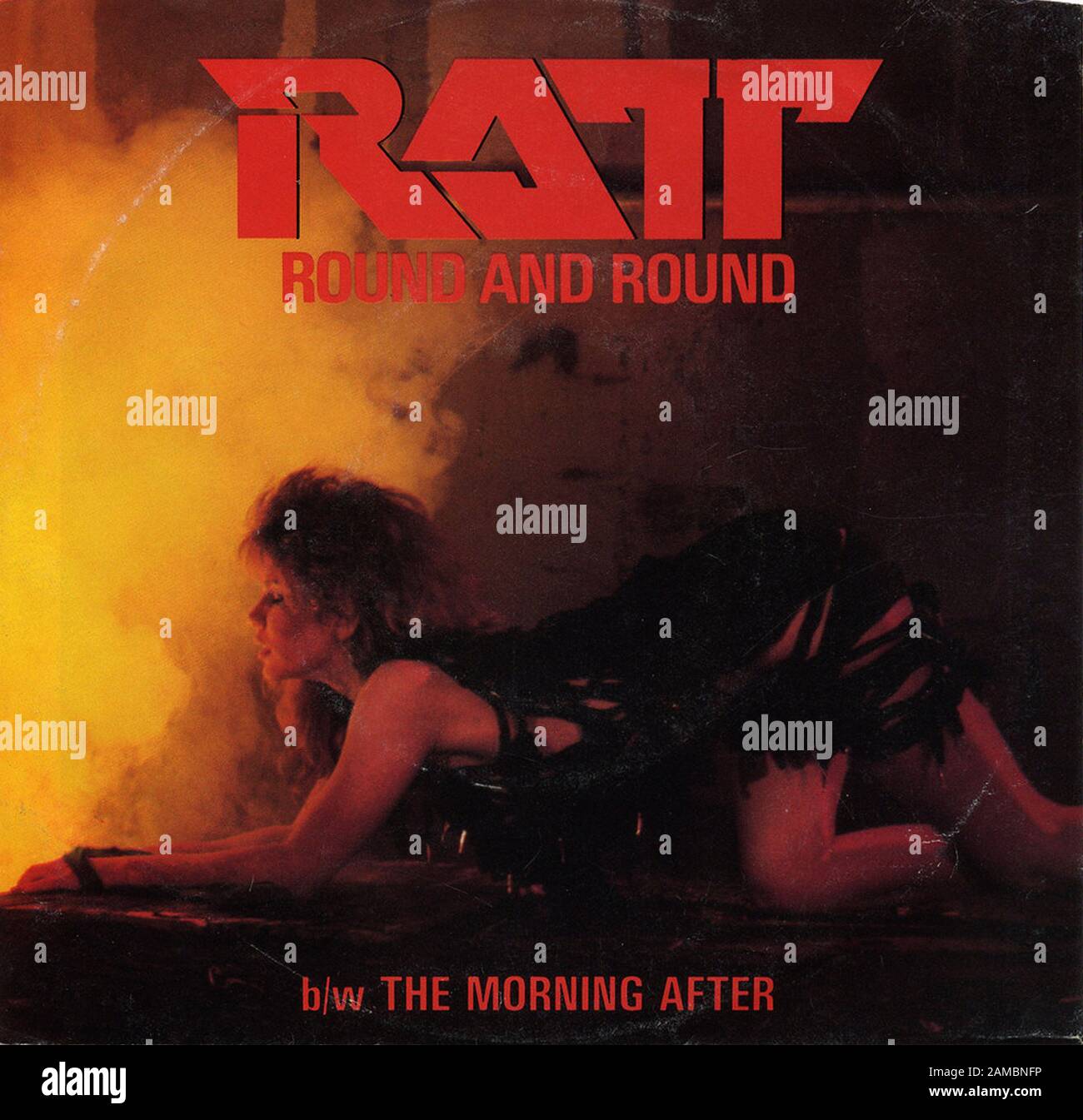 Ratt Round And Round Classic Vintage Vinyl Album Stock Photo Alamy