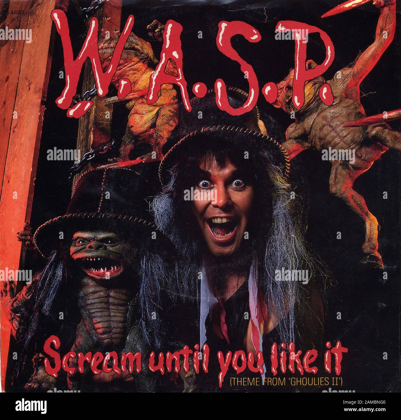 W.A.S.P. - Scream Until You Like It - Classic vintage vinyl album Stock Photo