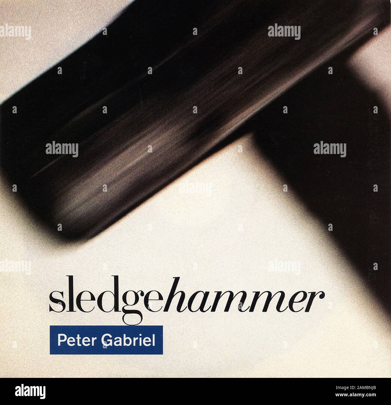 Peter Gabriel - sledgehammer - Classic vintage vinyl album Stock Photo