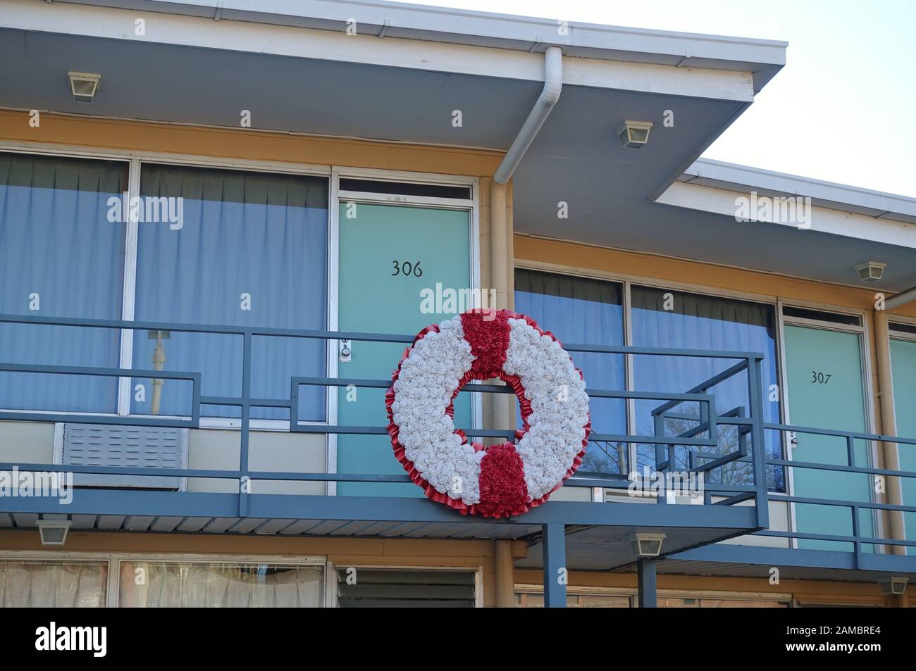 MEMPHIS, TN -5 JAN 2020- View of the National Civil Rights Museum at the Lorraine Motel, where Martin Luther King Jr. was assassinated in Memphis, Ten Stock Photo