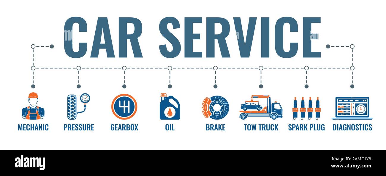 Car Service Banner Stock Vector Image Art Alamy
