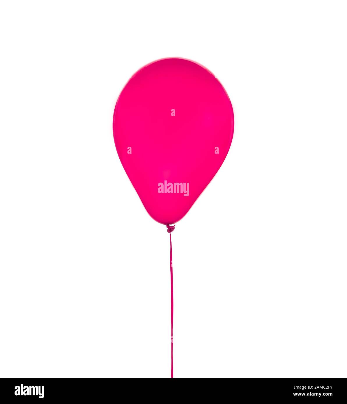 Purple balloon for birthday and celebrations isolated on white