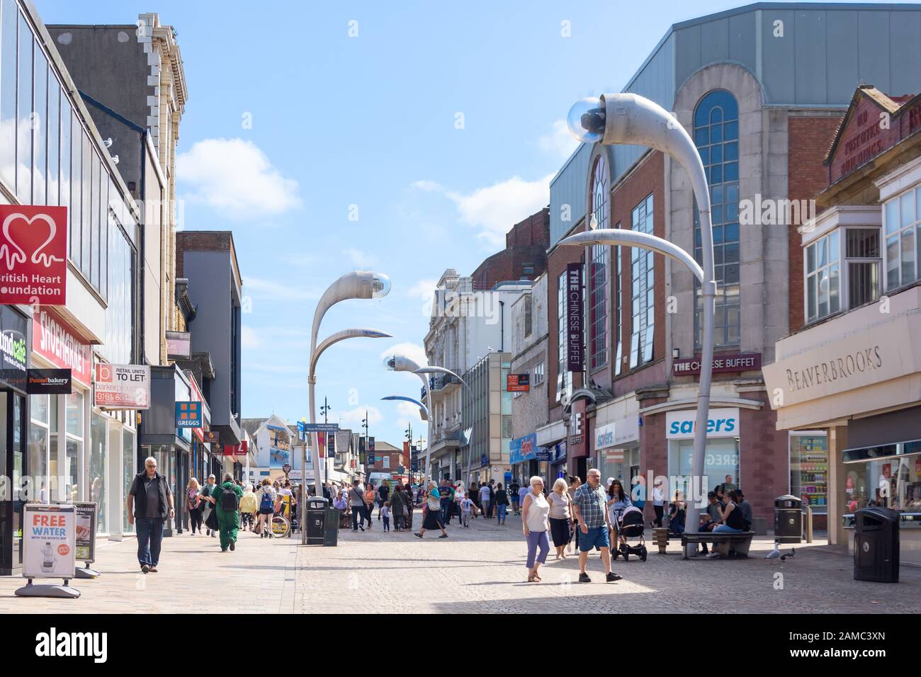 Pedestrianised Church Street, Blackpool, Lancashire, England, United