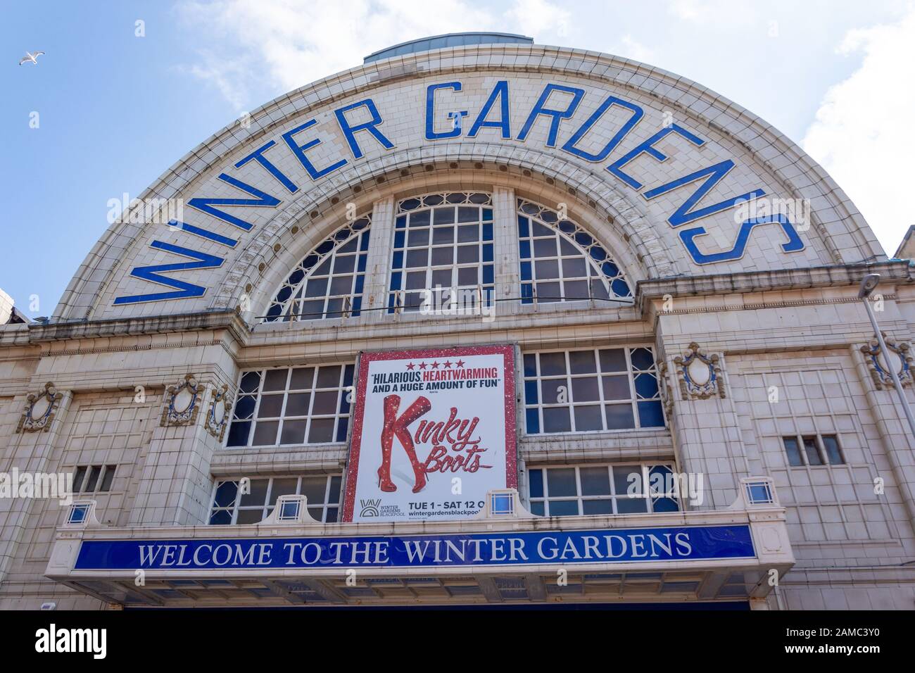 Entrance to Winter Gardens, Church Street, Blackpool, Lancashire, England, United Kingdom Stock Photo