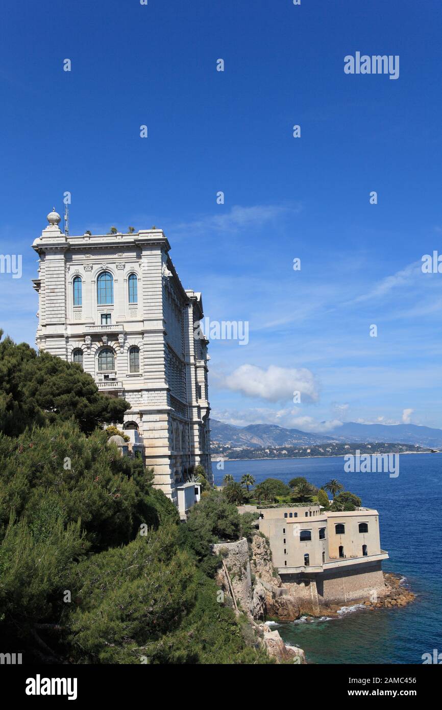 Oceanography Museum, Monaco, Cote d'Azur, Mediterranean, Europe Stock Photo