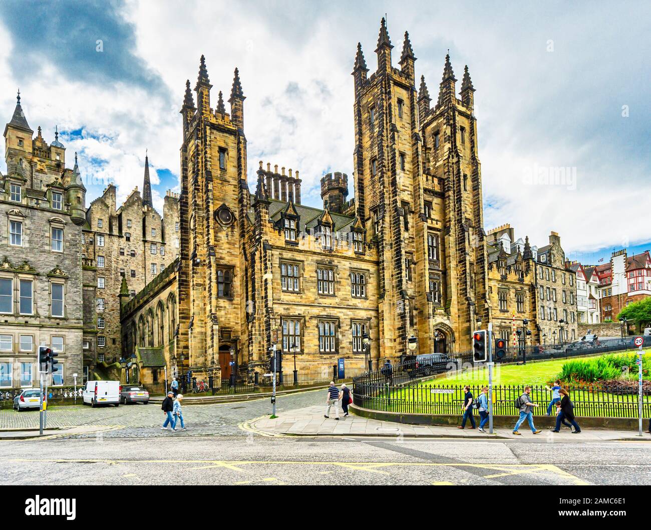 General Assembly Hall of the Church of Scotland Edinburgh on the Mound Edinburgh Scotland UK Stock Photo